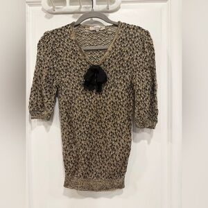 Vintage Christian Dior  PRET-A-PORTER  Knit Top‎ Size Petite Medium